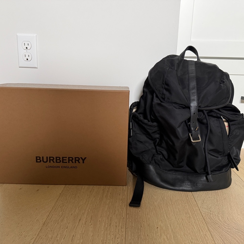 Burberry Black Nylon Baby Bag